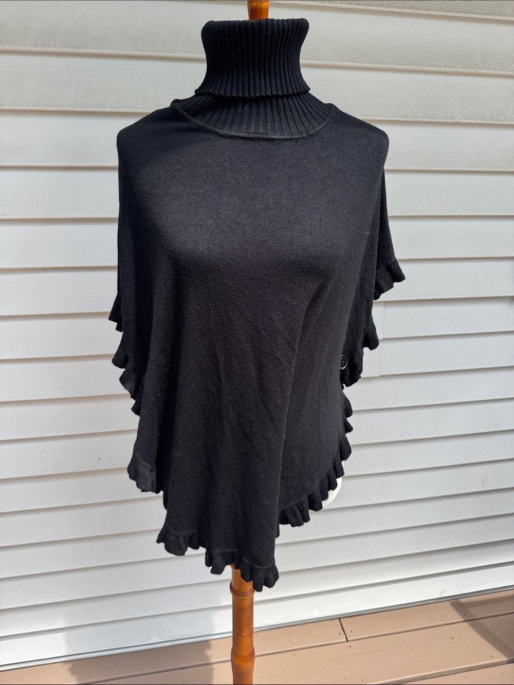Joseph A. Poncho Sweater Turtleneck